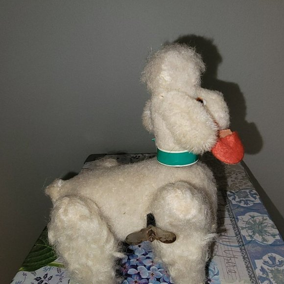 Vintage Wind Up Mechanical Walking Poodle Toy - Picture 4 of 9